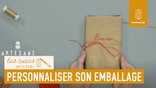 TUTO  Comment personnaliser son papier demballage cadeau [upl. by Rowley682]