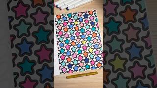 ASMR Stars Pattern Coloring Page [upl. by Lindahl]