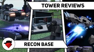 REWORKED Recon Base  Tower Reviews  Tower Blitz ROBLOX [upl. by Eelorac]