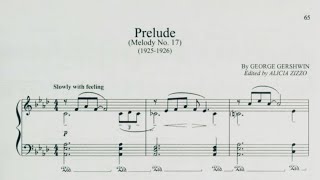 G Gershwin  Prelude  Melody n 17   19251926 [upl. by Lipson]