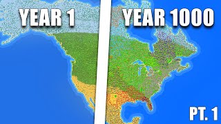 I Made Humans Populate North America For 1000 Years PT1  Worldbox [upl. by Shaikh]