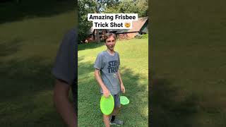 Amazing Frisbee Trick Shot [upl. by Neemsay]