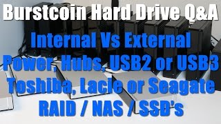 Burstcoin Hard Drive Mining  Questions amp Answers [upl. by Nerej681]