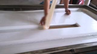 PVC door making [upl. by Ahsatniuq]