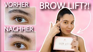 BROW LIFT selber machen  DIY Augenbrauen laminieren🔥  Valeria Greb [upl. by Bettina]