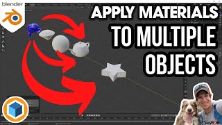 How to Apply Materials to MULTIPLE OBJECTS at Once in Blender [upl. by Chiou583]