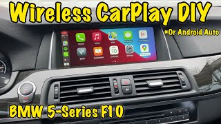 BMW Apple CarPlay Retrofit  BMW 5 Series F10 NBT DIY Installation [upl. by Winikka]