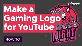 How to Make a YouTube Gaming Logo Online [upl. by Attenahs]