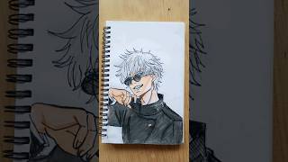 Drawing Gojo Satoru from jjk gojo gojosatoru jjk jujutsukaisen byebye animeart pop music [upl. by Hennessy147]