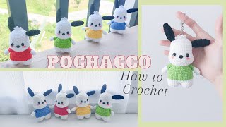 Crochet Amigurumi Pochacco  Friendly Tutorial  NHÀ LEN [upl. by Eirased]