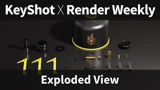 KeyShot x Render Weekly  Exploded View [upl. by Atenaz]