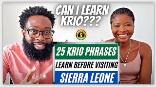 HOW TO SPEAK KRIO Teaching An American to Speak Sierra Leone Krio Language  25 Krio Words To Know [upl. by Rance]