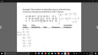 How to construct a grouped frequency distribution [upl. by Eimerej]