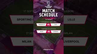 UEFA Champions League Fixture  17 September 2024  UEFA Champions League 202425 [upl. by Holub]