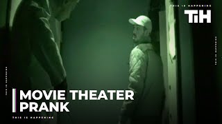 Movie Theatre Prank FULL Unedited version  Michael Myers scaring people at the movies [upl. by Aldas]