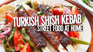 Turkish Shish Kebab Recipe  Homemade Adana Kebab [upl. by Woodrow]