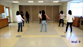 Simplemente AKA Heaven Sent  Line Dance Dance amp Teach [upl. by Ahsitniuq385]