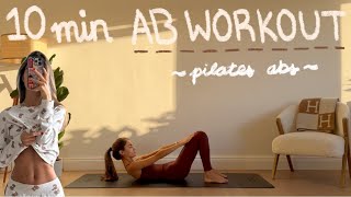 10MIN pilates ab workout  small amp narrow waist  LIDIAVMERA [upl. by Koosis216]