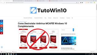 Como DESINSTALAR ANTIVIRUS MCAFEE En Windows 10 8 y 7 PARA SIEMPRE 🦠🦟 [upl. by Nosdivad]