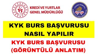 KYK Burs Başvurusu Nasıl Yapılır  KYK Burs Kredi Başvurusu Nasıl Yapılır [upl. by Elkin395]