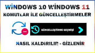 windows 1110 Komutlar ile Güncelleştirmelerupdate Nasıl Kaldırılır  Güncelleştirmeleri Gizleme [upl. by Gile]