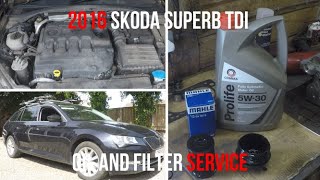 2016 Skoda Superb MK3 Oil  Filter Service [upl. by Ardien]