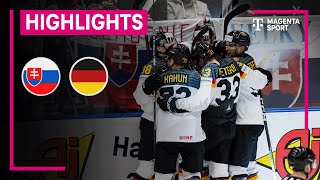 Slowakei  Deutschland IIHF EishockeyWM  MAGENTA SPORT [upl. by Orlantha]