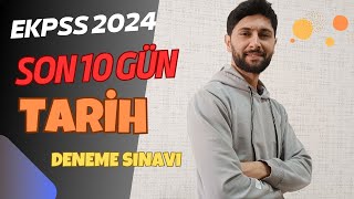 EKPSS Son 10 Gün  Tarih Deneme Sınavı  EKPSS 2024 ekpss [upl. by Akiehsal]