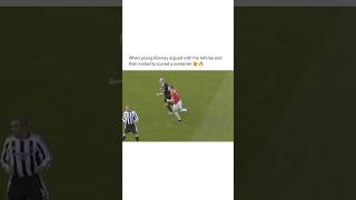 When young Rooney argued with the referee and then instantly scored a screamer 🤯🔥 [upl. by Esyli239]