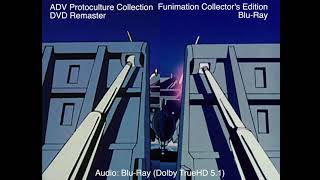 Robotech BluRay vs DVD Macross Saga Intro Comparison [upl. by Adiuqal]