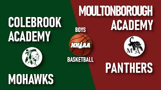 Moultonborough Academy at Colebrook Academy  NHIAA Boys Basketball [upl. by Gladis431]