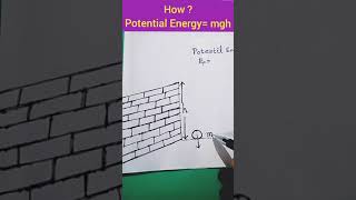 Potential Energy derivation shorts physics cbse [upl. by Quennie371]