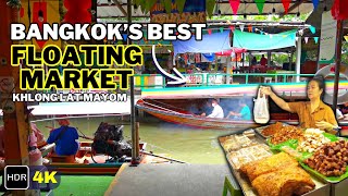 Khlong Lat Mayom FLOATING MARKET Bangkok Walking Tour [upl. by Maritsa]