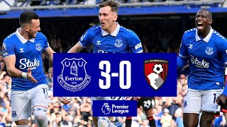 EVERTON 30 BOURNEMOUTH  Premier League highlights [upl. by Sucramaj]