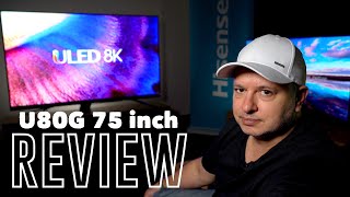 Review Hisense 75 Inch 8K U80G ULED TV is outstanding value [upl. by Arriek678]