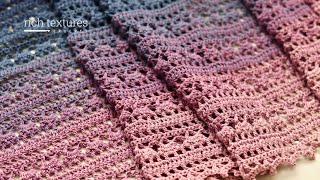 Blue Belle Shawl Crochet Pattern [upl. by Tnilk]