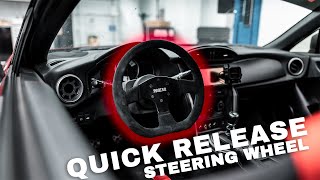 Sparco Quick Release Steering Wheel Install [upl. by Otsirave]