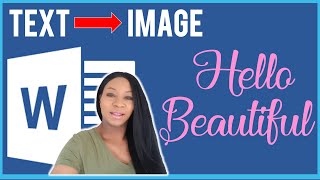 How to Convert Text to Image Microsoft Word Tutorial How to convert Text to Graphic Image in Word [upl. by Aneekan]