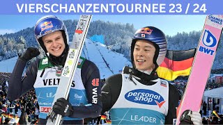 Andreas Wellinger vs Kobayashi Skispringen Vierschanzentournee [upl. by Toddie205]