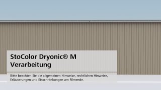 Verarbeitung StoColor Dryonic M  AirlessSpritzverfahren [upl. by Jackelyn]