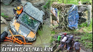 Extreme OffRoading Adventure Feature Length Trail Ride  SXSUTVATVMOTO TeamAJP Trail Vlog 013 [upl. by Aeriell]