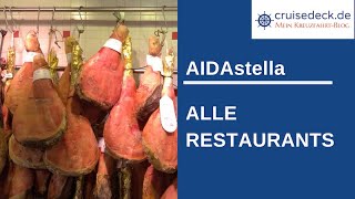 AIDAstella  Alle Restaurants 44 [upl. by Enihsnus]