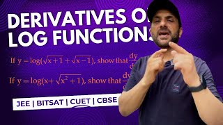 Derivatives of Log Functions  JEE  BITSAT  CUET  CBSE [upl. by Vally]