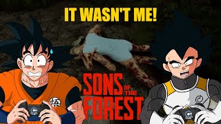 Goku And Vegeta Play the Forest  VEGETA DID IT [upl. by Odnanref]