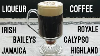 皇家咖啡愛爾蘭咖啡｜How to Make Irish Baileys Tia Maria amp Brandy Coffee [upl. by Sordnaxela]