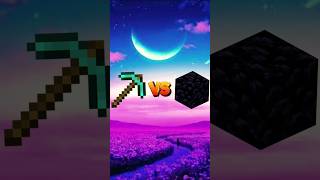 💎 Diamond Pickaxe vs Obsidian block minecraft diamond obsidian shorts [upl. by Atikal]