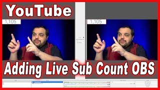 How To Add Live youtube Subscriber Count in OBS Studio [upl. by Atelahs145]