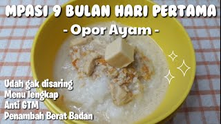 MPASI 9 BULAN HARI PERTAMA  MPASI PENAMBAH BERAT BADAN [upl. by Isyak]