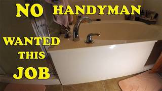 Replacing a Bathtub Faucet  No Access Door [upl. by Alessandro]