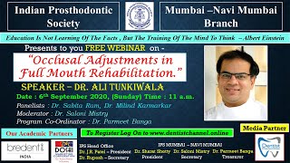 Occlusal Adjustments in Full Mouth Rehabilitation  A Lecture by Dr Ali Tunkiwala [upl. by Egief269]